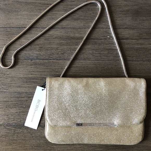 BCBGeneration Handbags - NWT BCBG Gold Purse
